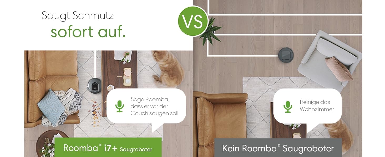 Робот-пилосос iRobot Roomba i7+ з автоматичною станцією самоочищення, картографією та PrecisionVision Navigation