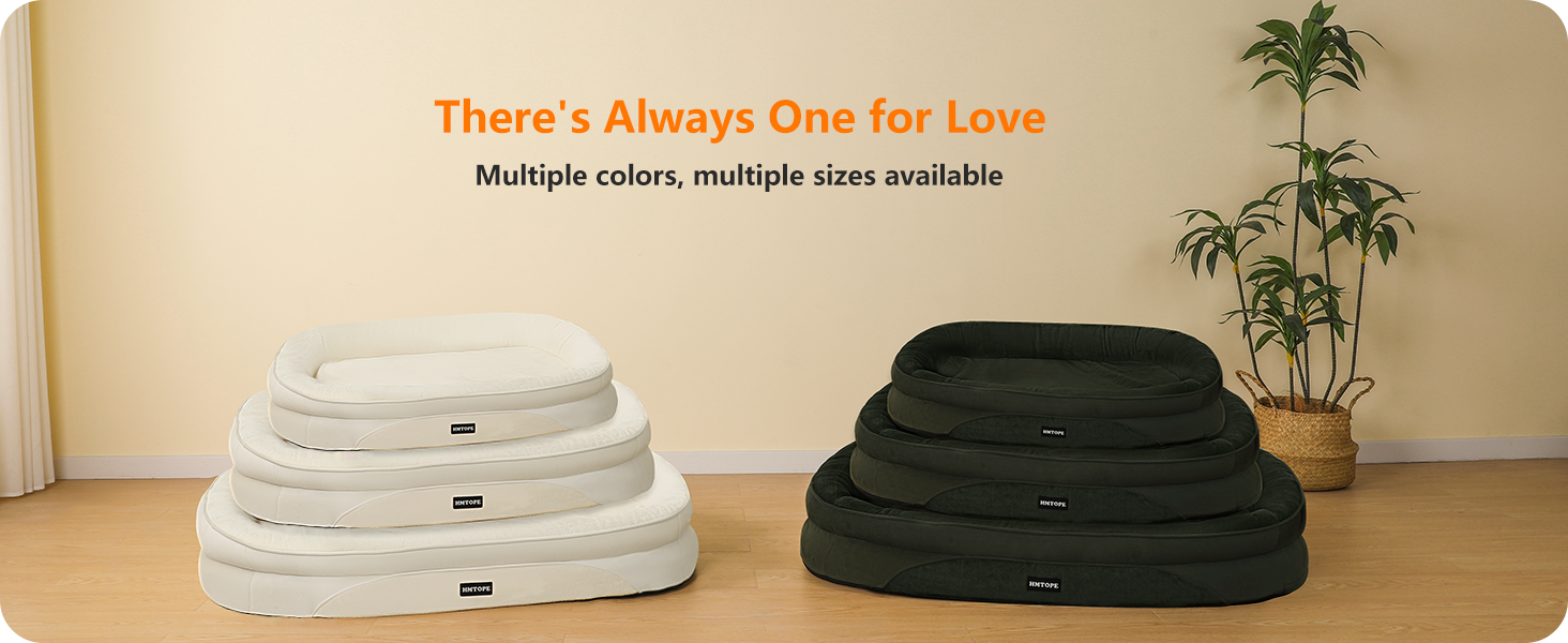 Ортопедичне ліжко для собак, ліжко-софа для собак з валиком для шиї, антиковзаюча підставка, знімне та пральне, для собак середніх та великих порід, 106 x 79 x 17 см, бежеве