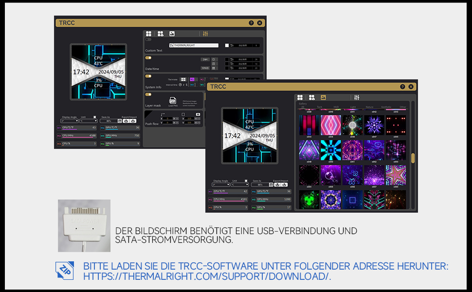 Thermalright Assassin Spirit 120 Vision ARGB - Кулер CPU з РК-дисплеєм, білий, для Intel LGA1851/1700, AM4/AM5