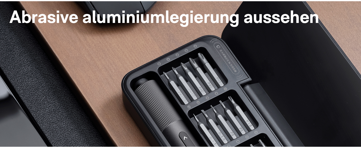 Набір викруток HOTO Feinmechaniker: електричний, магнітний, прецизійний. Для ремонту годинників, окулярів, телефонів, ПК. 170 об/хв, C4 × 28 мм