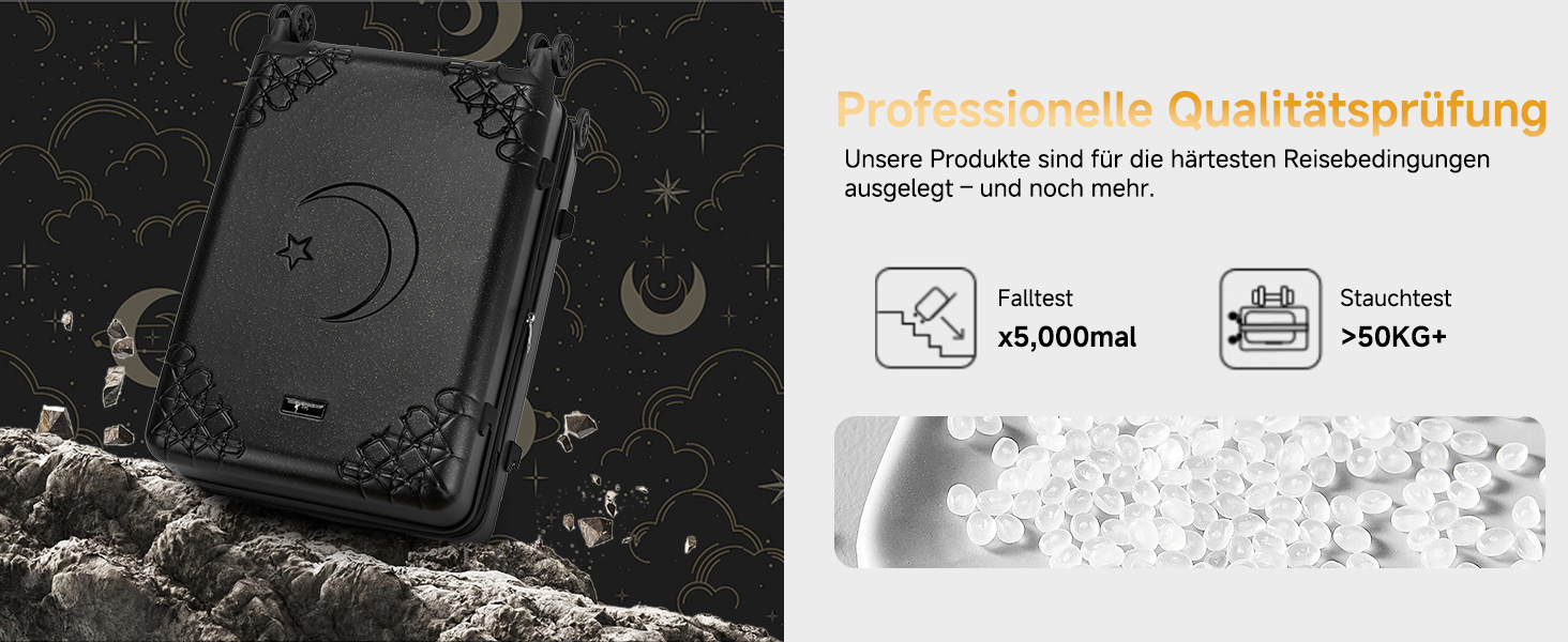 Набір валіз Sea Choice 3 шт. з жорстким корпусом, розширюваний, легкий, з 4 колесами, з тримачем для напоїв та TSA замком, чорний