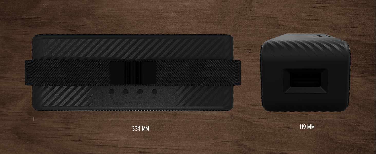 Портативна Bluetooth колонка Klipsch Detroit: Водонепроникна (IP67), 20 годин, Чорна