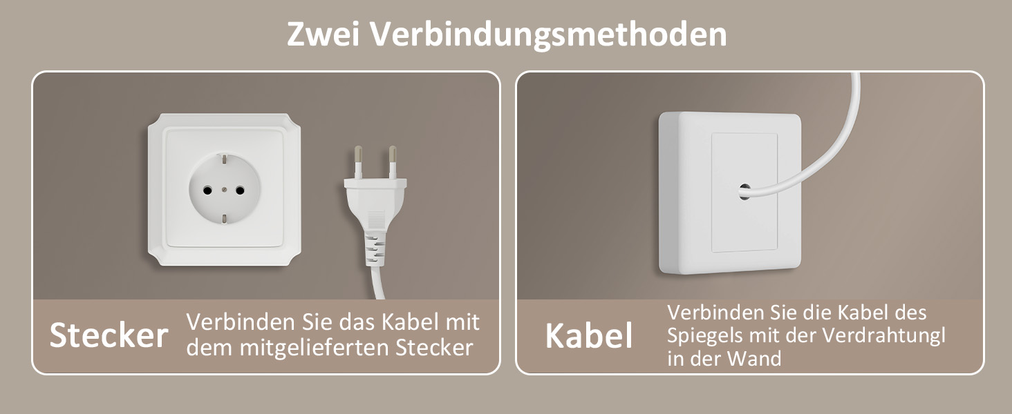 Дзеркало YOURLITE з підсвічуванням 70x50 см, LED дзеркало для ванної кімнати з годинником, сенсорне керування, 3 кольори світла, регулювання яскравості, антизапар, пам'ять, срібний (чорний-5070)