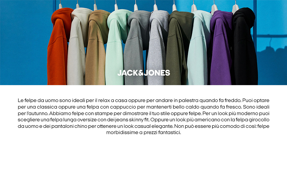 Чоловічий худі Jack & Jones з логотипом, чорний, розмір L