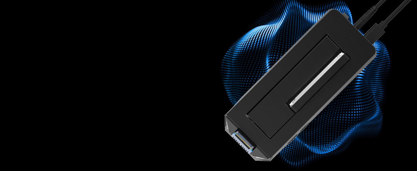 Док-станція Sabrent для 2 HDD/SSD SATA з USB-C, 2.5/3.5 дюймів, 5Gbps, підтримка клонування дисків, без інструментів