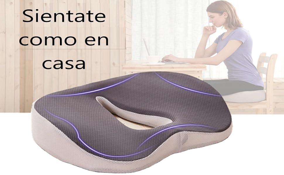 Подушка ортопедична Coxis з піни Memory Foam для офісного крісла, автомобіля, кухні: підтримка спини, геморою, при анальних тріщинах