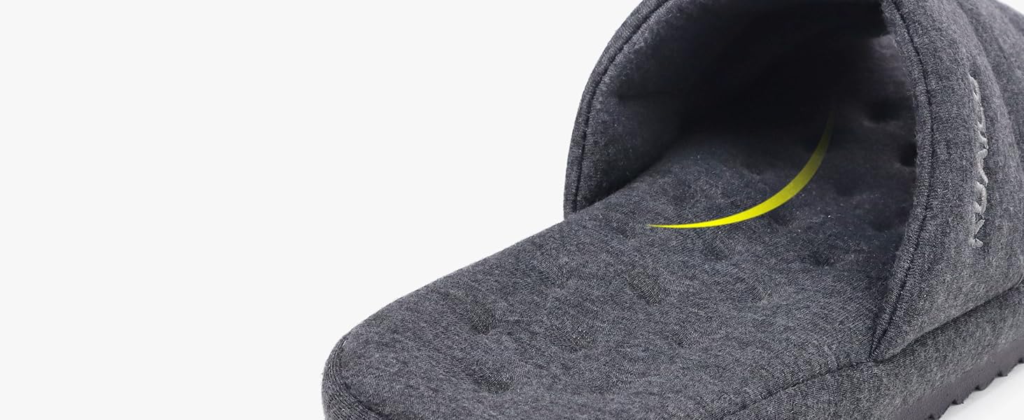 Чоловічі тапочки KuaiLu: стильні, з м'якою устілкою з піною пам'яті, для дому та вулиці, сірі, 46 EU