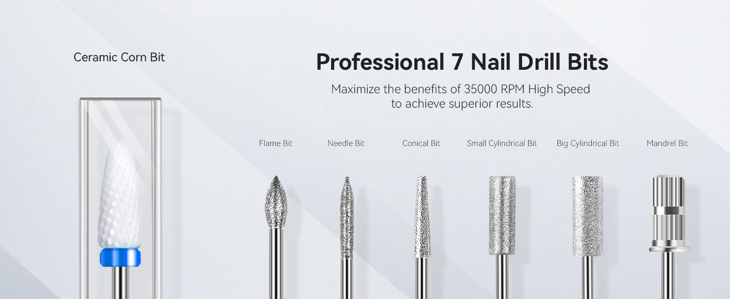 Електрична фрезер для нігтів Saviland 40000 об/хв, 12 в 1, професійний набір для манікюру та педикюру, USB, портативна, фіолетова