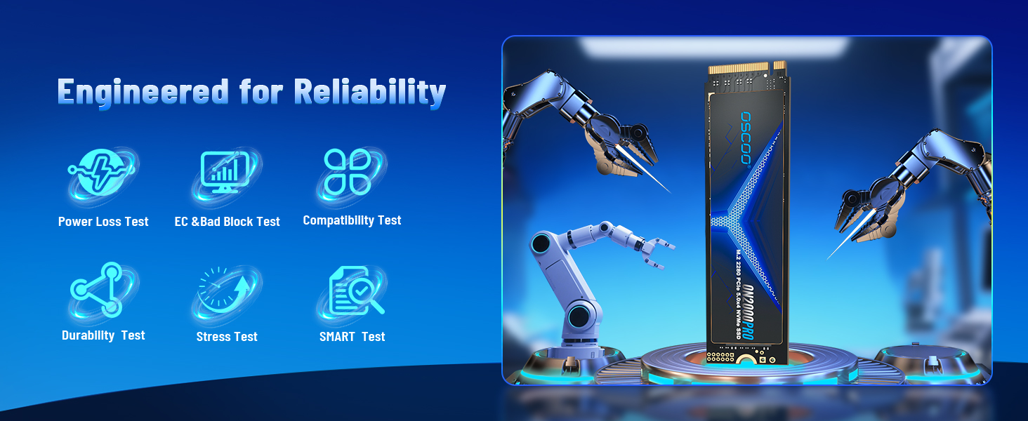 SSD NVMe 1TB PCIe Gen4x4/Gen5.0 2280 - до 14000 МБ/с (Чіткий NAND)