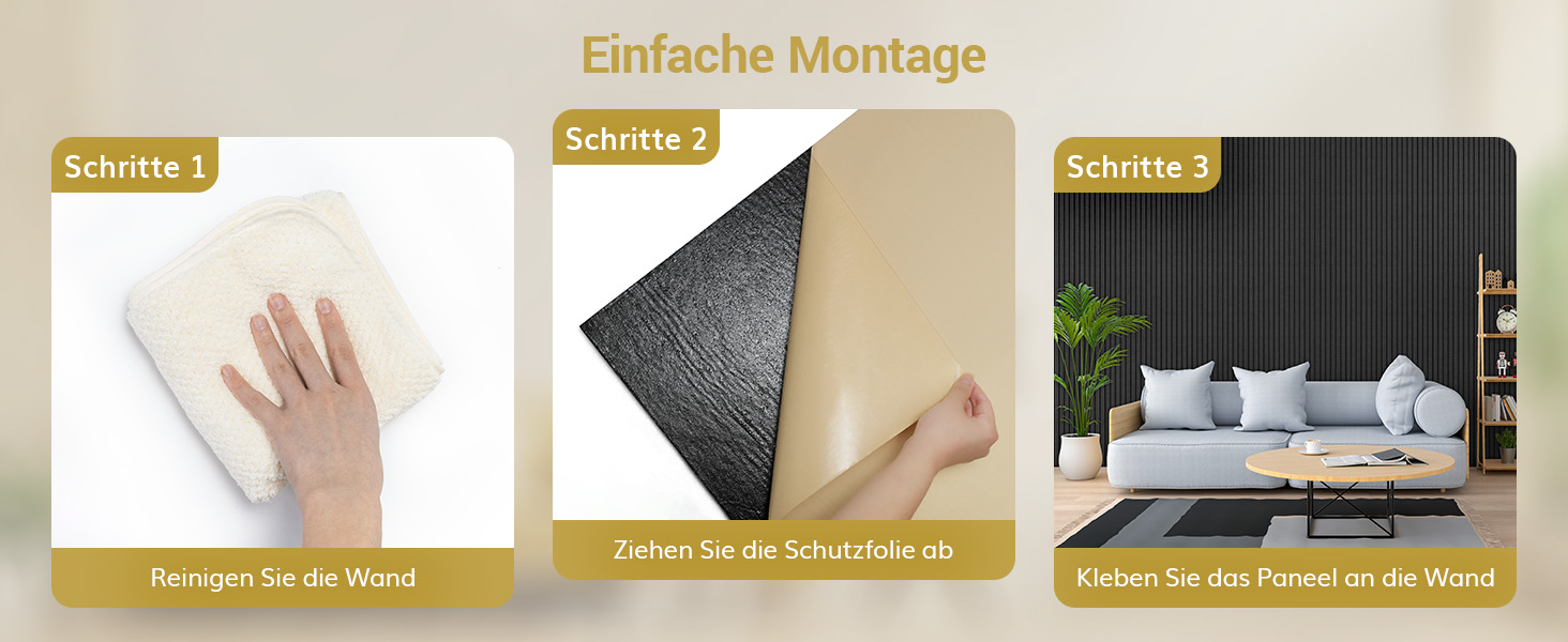 Акустичні панелі TONOR самоклеючі для звукоізоляції, шумопоглинаючі панелі для студії, офісу та дому, 120x60x1.8 см, чорний колір, 4 шт.