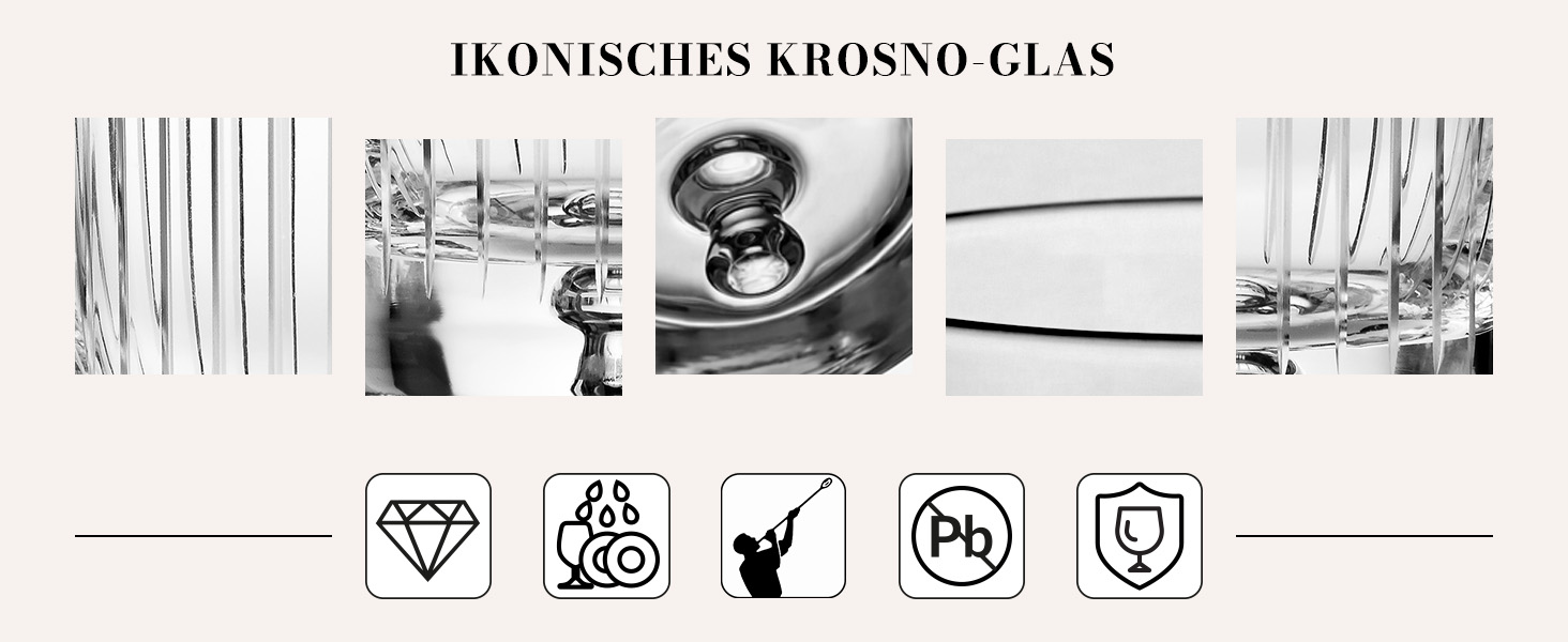 Келихи для віскі KROSNO Saga Kristall 250 мл (набір 4 шт.) - ручна огранка, для бурбону, скотчу та коктейлів