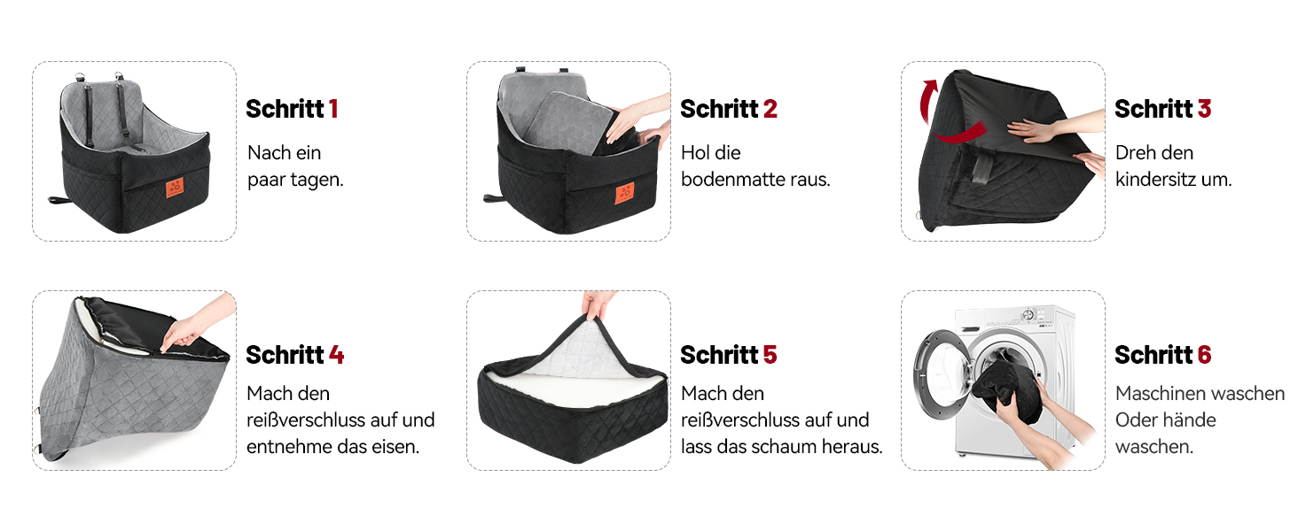 Автокрісло для собак GL GLENSLAVE: комфортне та безпечне автокрісло для маленьких та середніх собак (до 16 кг), чорний/коричневий колір, знімний та миючий чохол