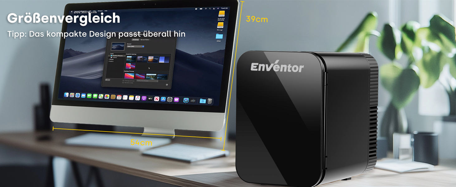 Mini холодильник Enventor 10L: для кімнати, авто, офісу. Охолодження та нагрів, 12V/220V, тихий, чорний