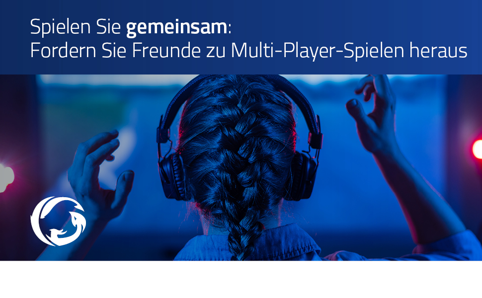 Ігровий комбо-кіт NEDIS 4-в-1: клавіатура, навушники, миша, килимок для миші - USB - QWERTY - 3200 DPI