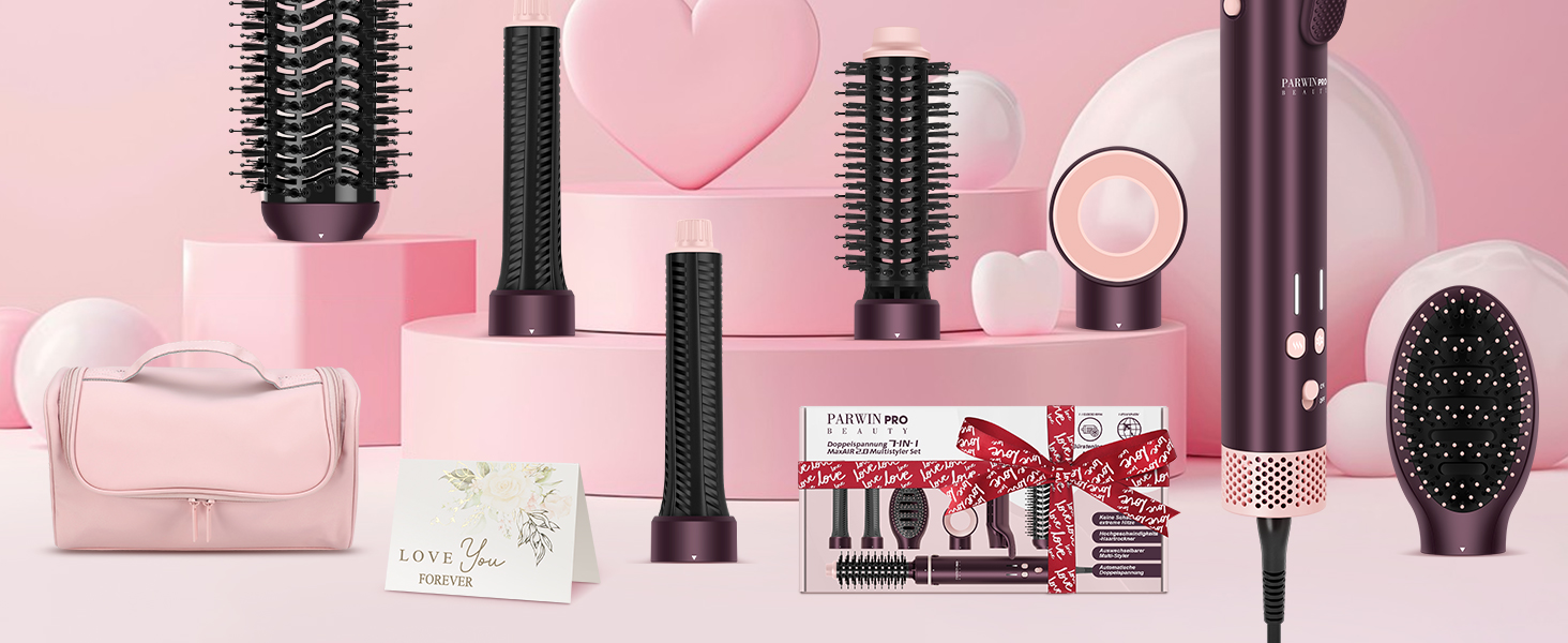 PARWIN PRO BEAUTY MaxAIR 2.0 Multi-Styler Set: 7-в-1 для волосся (Локон, Випрямлення, Фен, Об'єм)