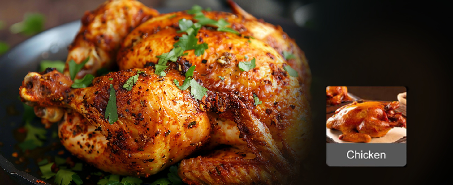 Фритюрниця повітряна HEINRICHS 9L XXL з LED-дисплеєм, 10-в-1, 1800W, без жиру, з таймером, сенсорне управління, для кухні