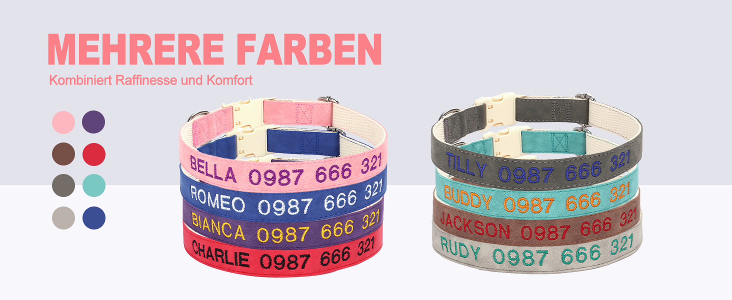 Лідяний нашийник для собак з металевою застібкою, двосторонній, з ім'ям та номером телефону, регульований розмір, M та L (для маленьких собак)