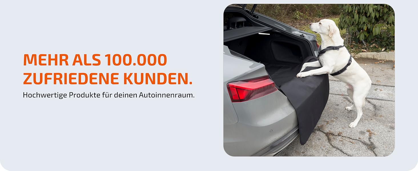 Захист для вантажного відсіку автомобіля [з підкладкою & водонепроникний] – універсальний килимок для багажника, підходить для легкових автомобілів та SUV – захист для багажника від бруду та подряпин (100x100 см)