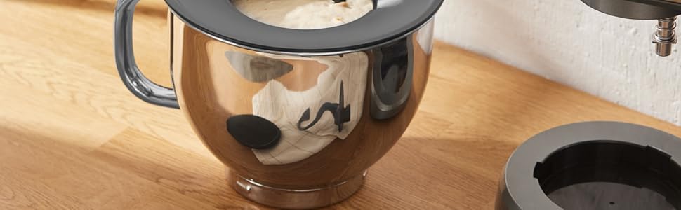 Планетарний міксер-кухонний комбайн Karaca Mastermaid Chef Pro 1500W, 5 л, колір Soft Cream (кремовий), з насадками для замішування, збивання та змішування