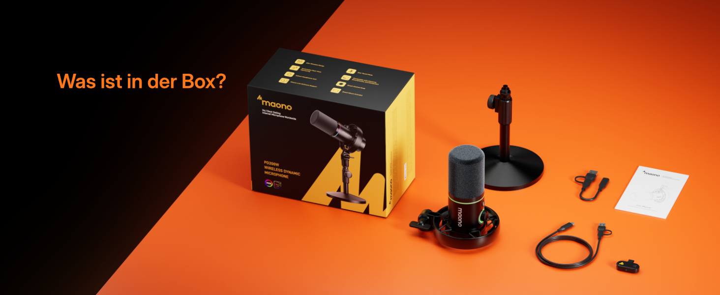 MAONO PD200W: Професійний гібридний USB/XLR мікрофон для подкастів, стрімінгу та запису зі шумозаглушенням