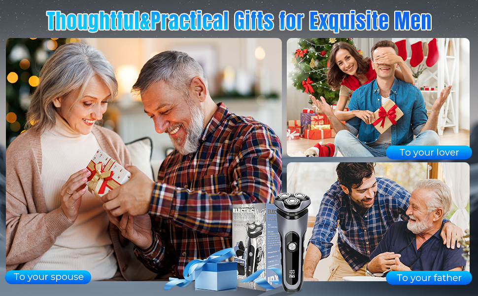 Електричний чоловічий верстат для гоління Shengxi з висувним тримером та IPX7 захистом, для сухого та вологого гоління, з функцією блокування від подорожей, подарунок для чоловіків