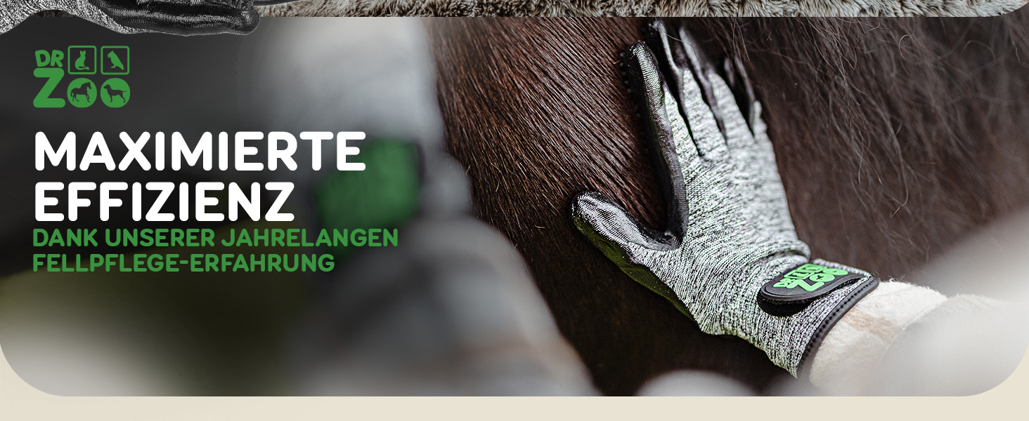 Рукавичка для грумінгу тварин DR Zoo (1 шт, M) - для котів, собак, коней - рукавичка для видалення шерсті, щітка-рукавичка