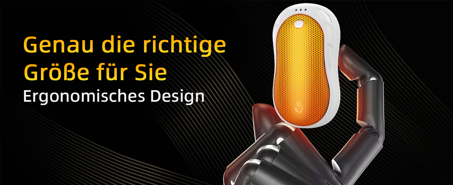 Електричні грілки для рук 2 шт. FANDLISS, портативні, акумуляторні, 6000mAh, до 12 годин роботи, USB, для кемпінгу, полювання, гольфу, білі та зелені (біло-чорні)