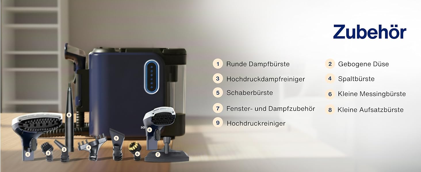 Samako Теперішній очищувач килимів та м'яких меблів – компактний ручний пристрій, потужний 400W двигун, 2 великі резервуари для води, підходить для всіх типів тканини (потужна версія (2000 Вт))