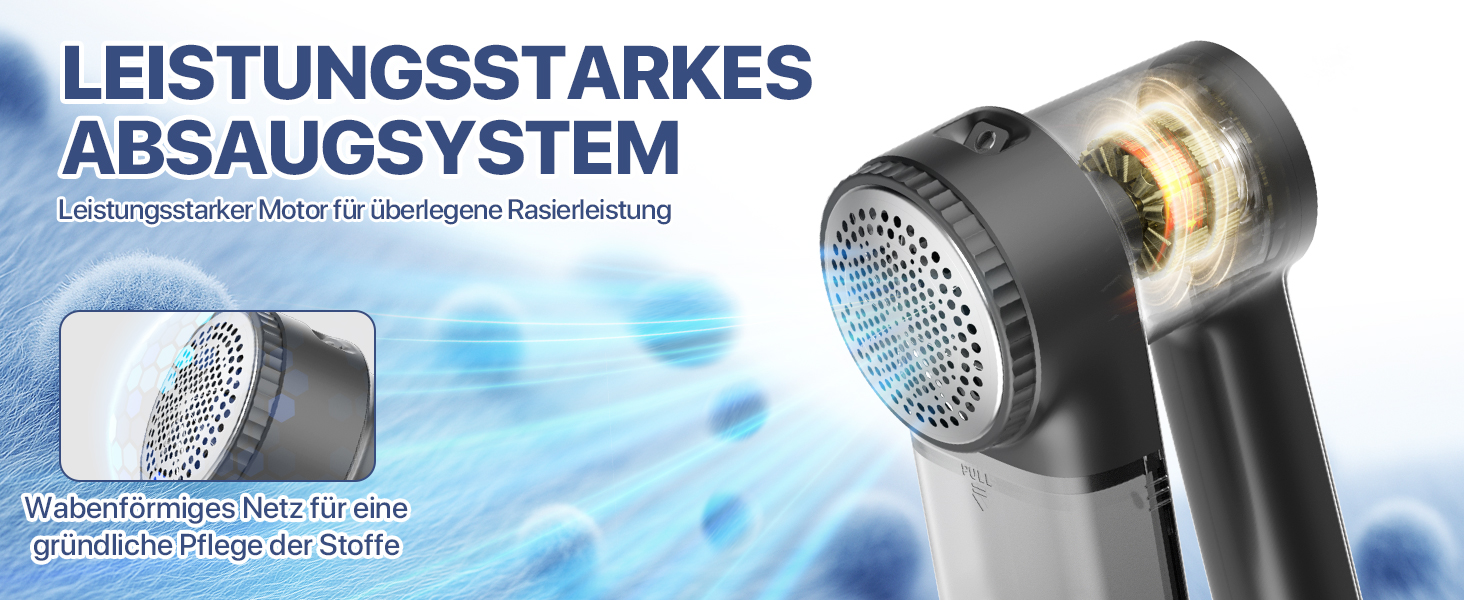 Електричний видалення ворсу Fusselrasierer: USB зарядка 2000mAh, LED-дисплей, 3 режими, 3 змінні насадки для одягу та ковдр (чорний)