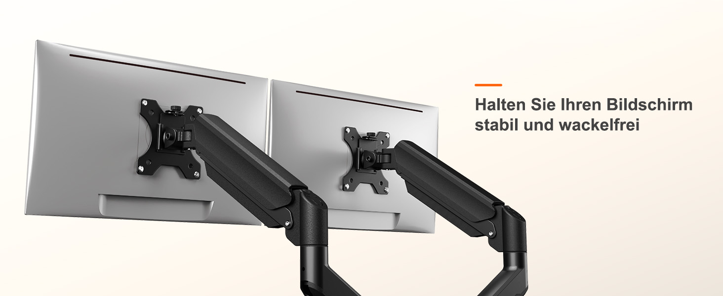 Кріплення для моніторів ErGear 2 шт. (17-32 дюйми), чорний, для ігор, 2-10 кг, VESA 75/100