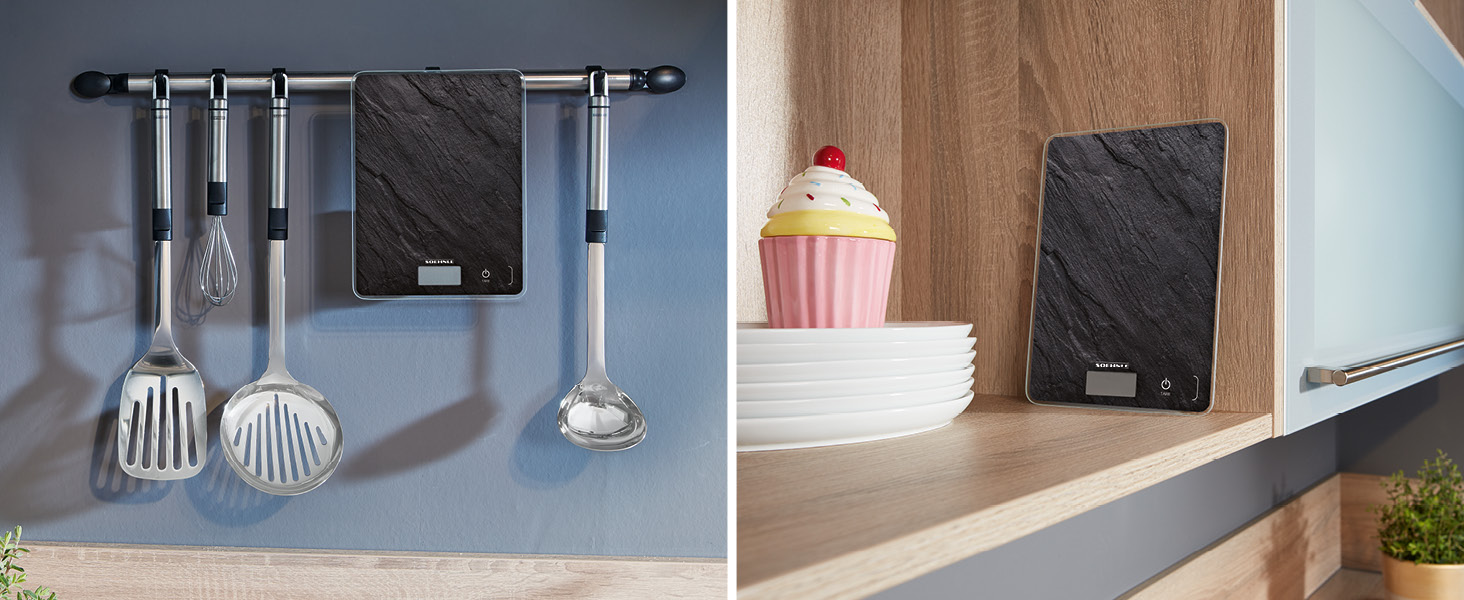 Кухонні ваги Soehnle Page Compact білі, цифрові ваги до 5 кг, LCD дисплей, функція тарування