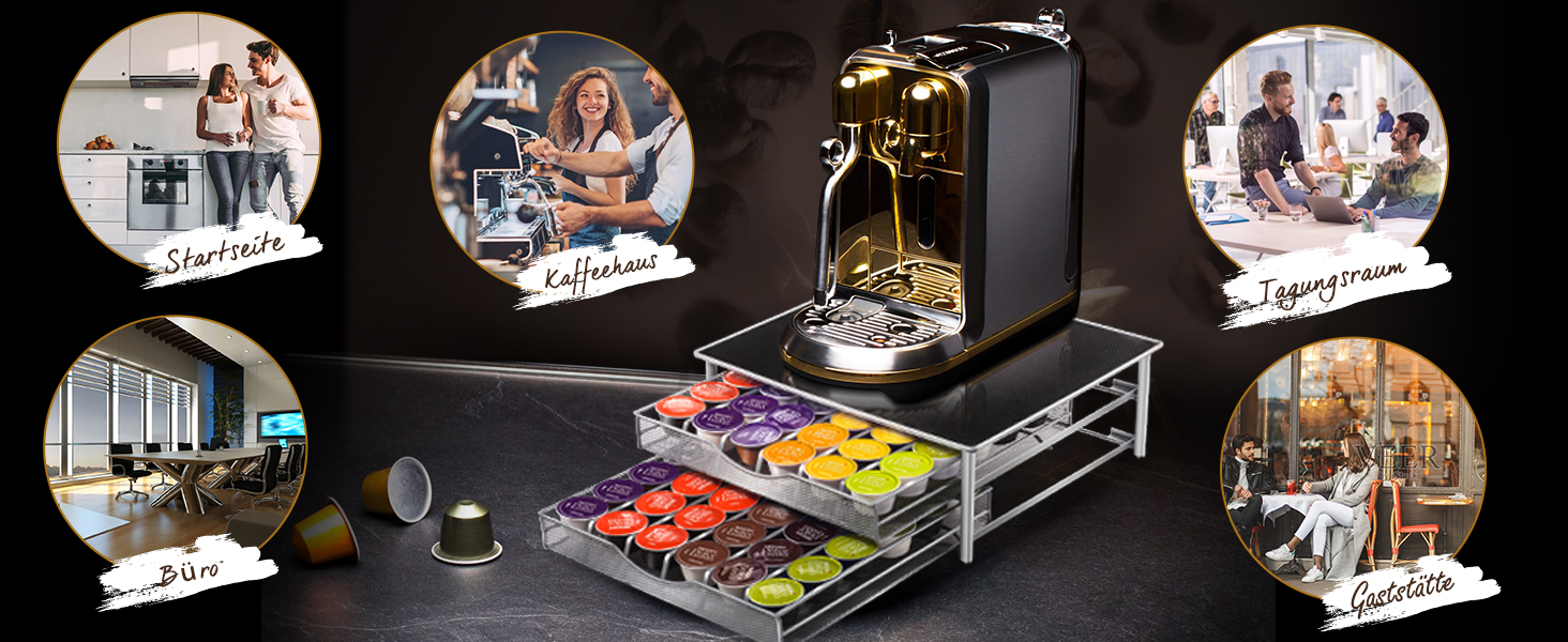 Підставка для капсул кави Masthome - 2 яруси, органайзер для Dolce Gusto (72 капсули)