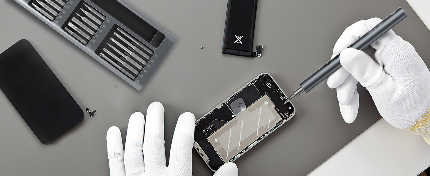 Електричний набір викруток ORIA, 51 в 1: міні-шуруповерт з 48 свердлами S2, набір для ювелірів, акумуляторний, USB, магнітний, 3 рівня моменту для телефону, годинника, камери