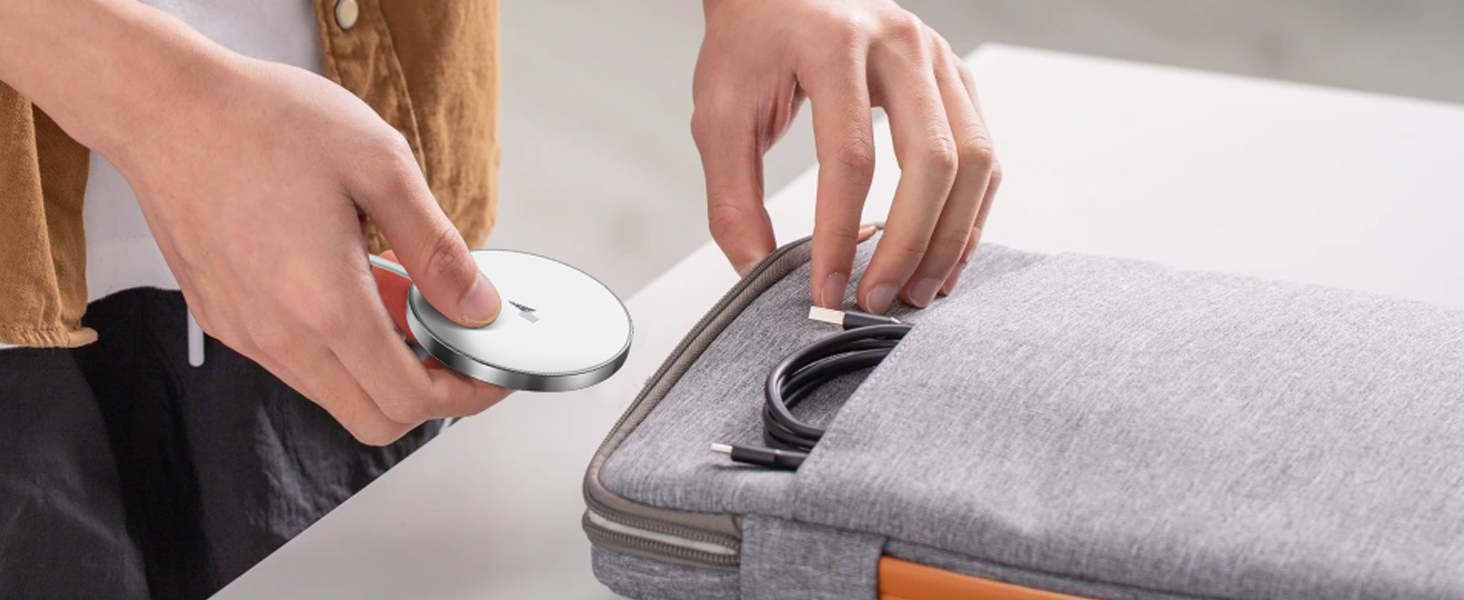 Бездротовий зарядний пристрій MagSafe для iPhone, 15W, 2 шт. (кабель 1.5 м), оригінальна заміна, рожевий