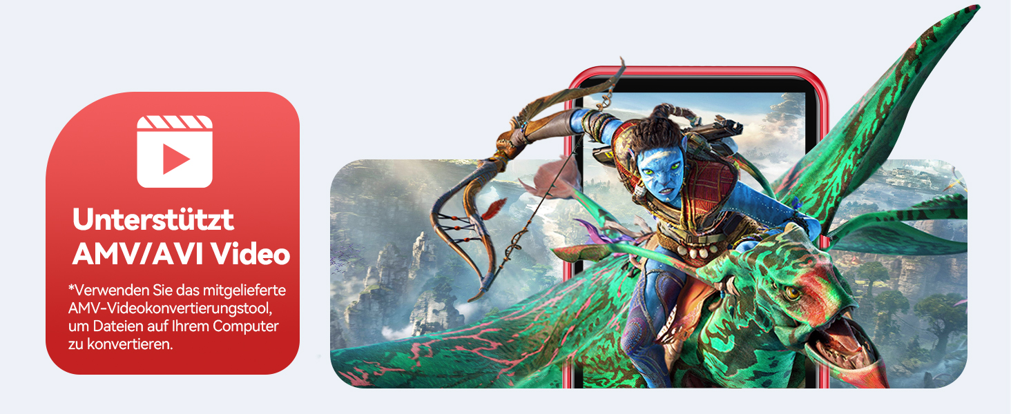 MP3 плеєр AGPTEK 64GB з Bluetooth 5.3, TFT-екраном 2.4