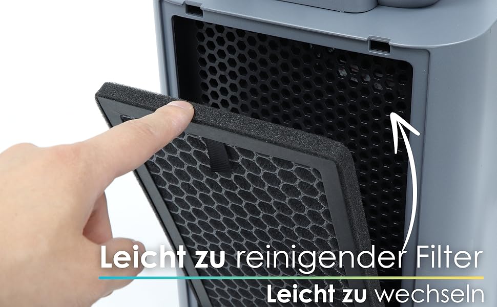 Турбовентилятор Echos Golo Grey: тихий, з пультом, осциляція, LED-дисплей, 3 режими, 12 швидкостей, таймер 15h