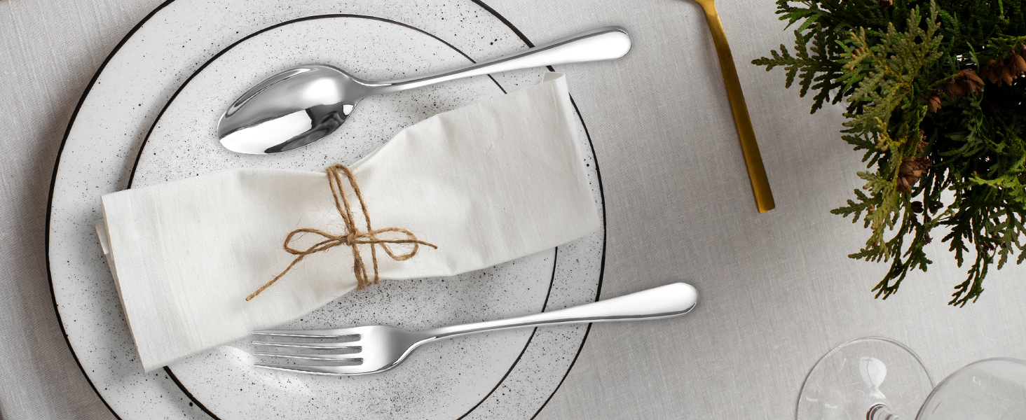 Набір столових приборів на 6 осіб, Targzier, 36 предметів, нержавіюча сталь, з ножем для стейку, для сім'ї/вечірки/готелю, чорний, придатний для миття в посудомийній машині