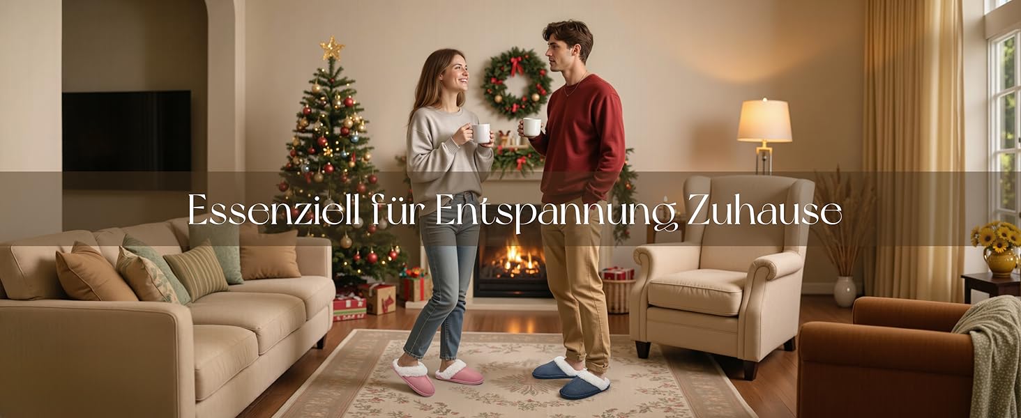 Тапочки халатні теплі, плюшеві, з піною пам'яті для дому та вулиці (жіночі/чоловічі)