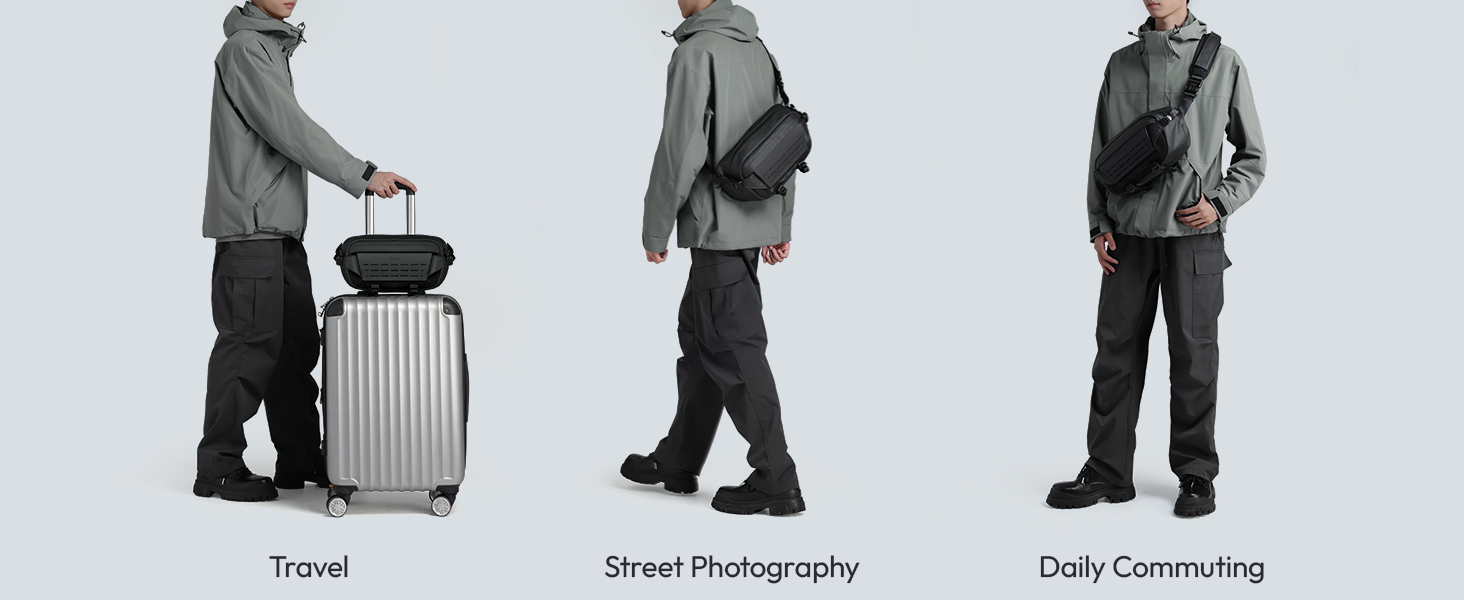 Сумка для камери ULANZI, водонепроникна, з тримачем для штатива, для DSLR/SLR/беззеркальних камер, чорна, об'єм 9 л