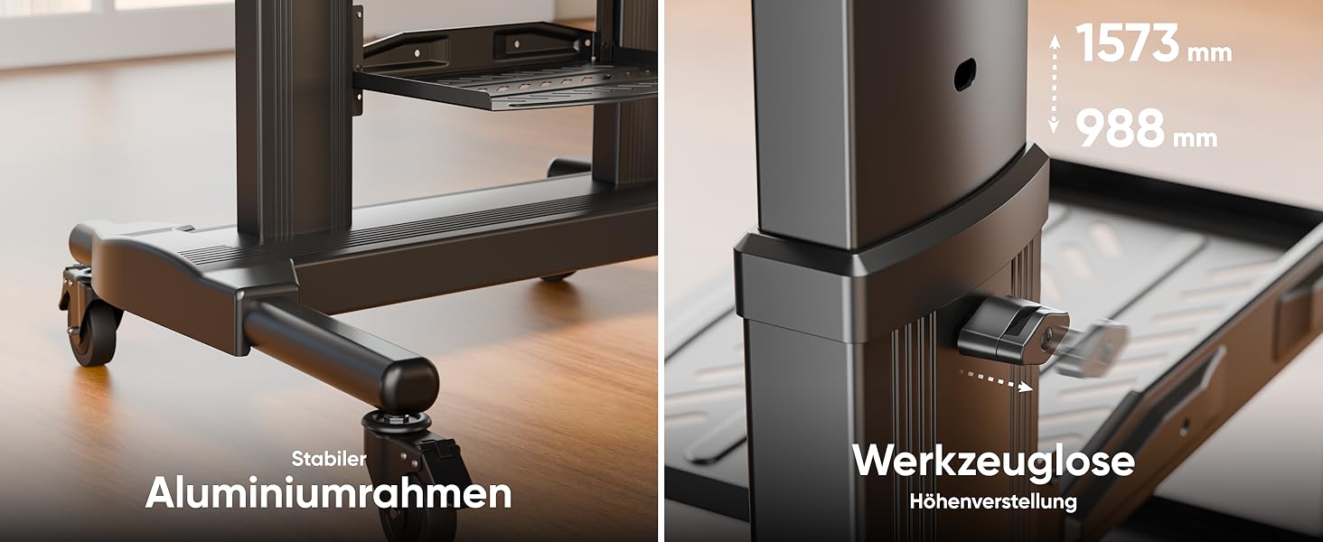 Мобільна підставка для телевізора ONKRON TS2771-B 40-80