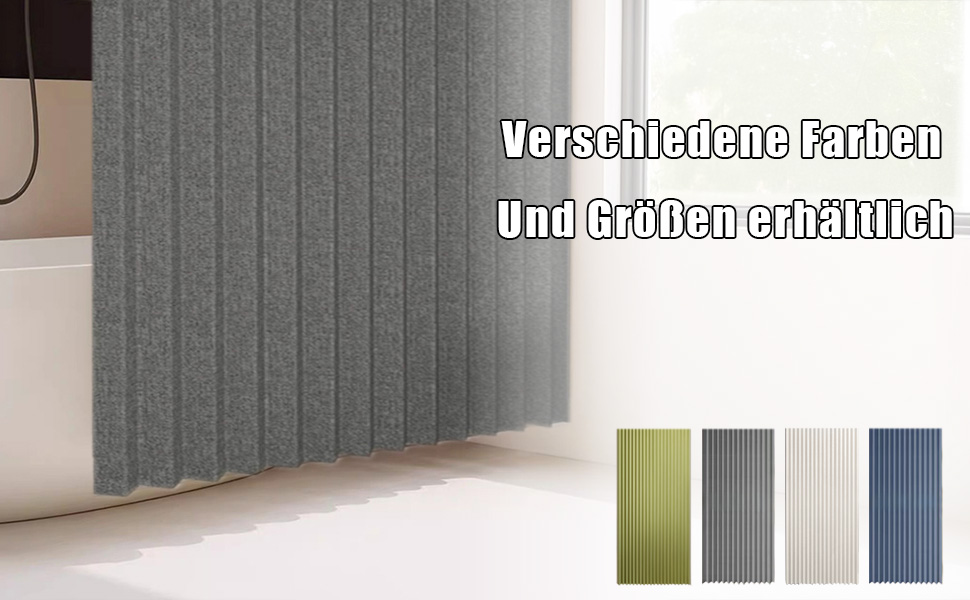Зручний душовий завіс з льону, вологостійкий, сірий, 120x200 см. Анти-пліснявий, з магнітним кріпленням