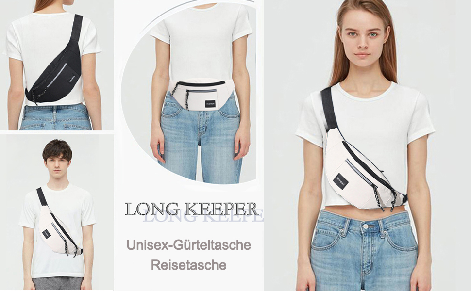 Гірчатка поясна водонепроникна для жінок та чоловіків Long Keeper - поясна сумка велика для спорту, туризму, велопоїздок, кемпінгу, подорожей, активного відпочинку на природі, рожева