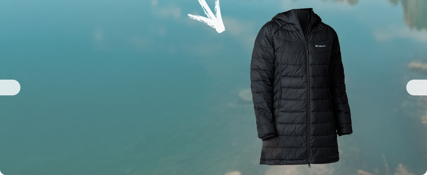 Жіночий жилет Columbia Powder Pass 3 Hybrid - тепла пуховка, чорний (XS)