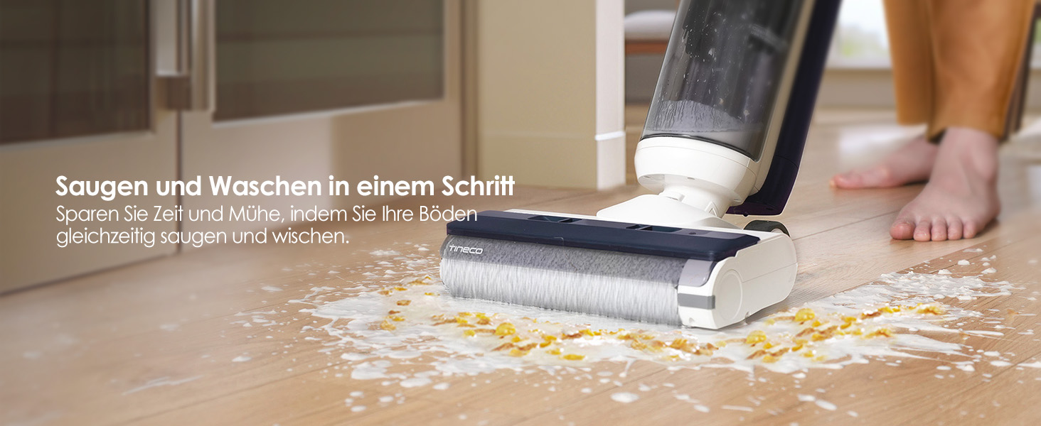 Вологий пилосос Tineco iFLOOR 5 Breeze Complete з функцією самоочищення, для сухого та вологого прибирання