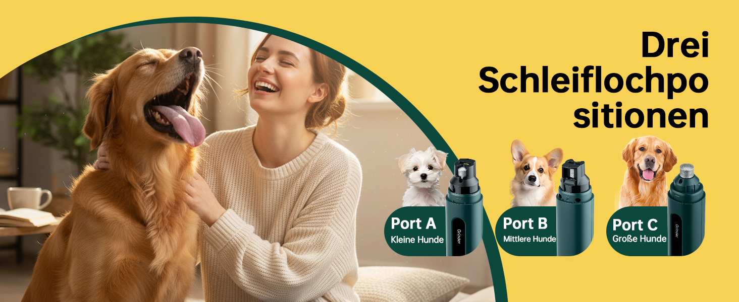 Електричний точилка для кігтів собак 5-ступінчатий з LED-підсвіткою, тихий, перезаряджуваний, потужний точилка для кігтів для домашніх тварин, для собак та котів малих та середніх порід