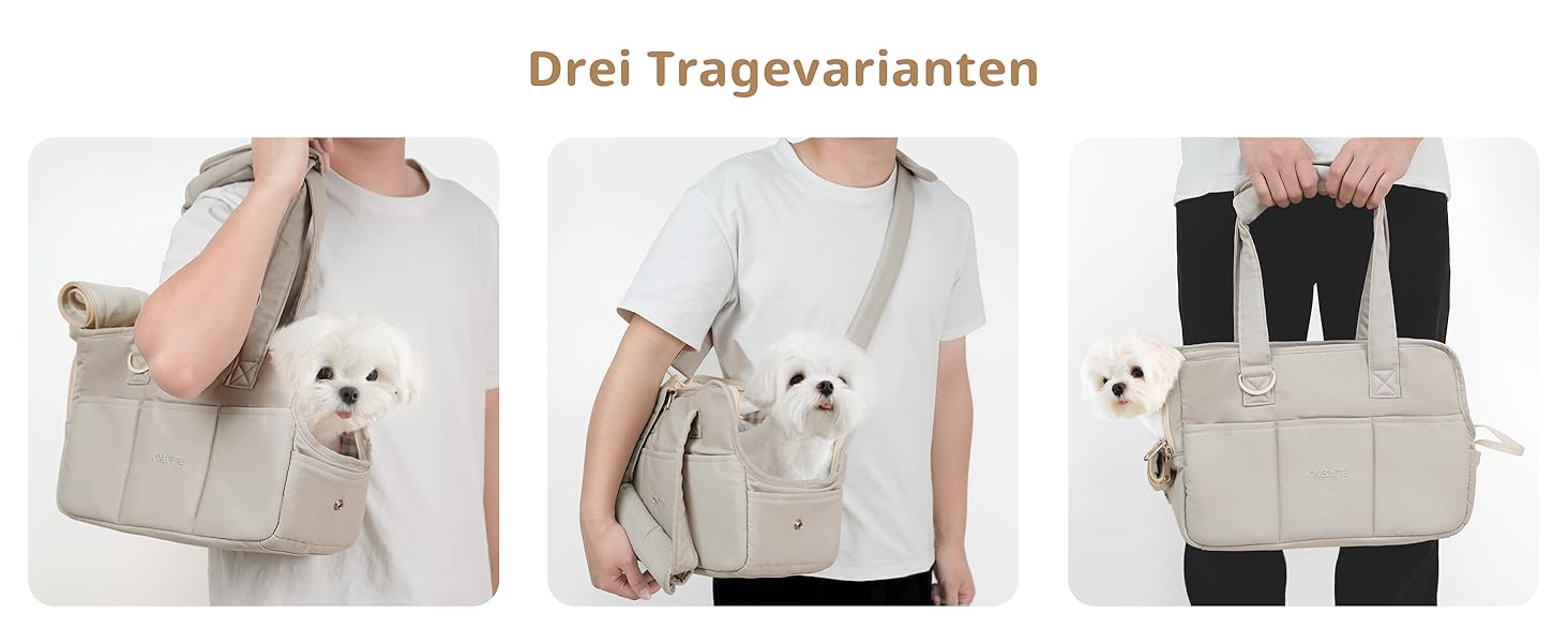 Транспортна сумка для собак, котів та кроликів – складана переноска з безпечним закриттям, сіткою для вентиляції та бічними кишенями – практичний аксесуар для подорожей (Бежевий/Сірий, різні розміри)