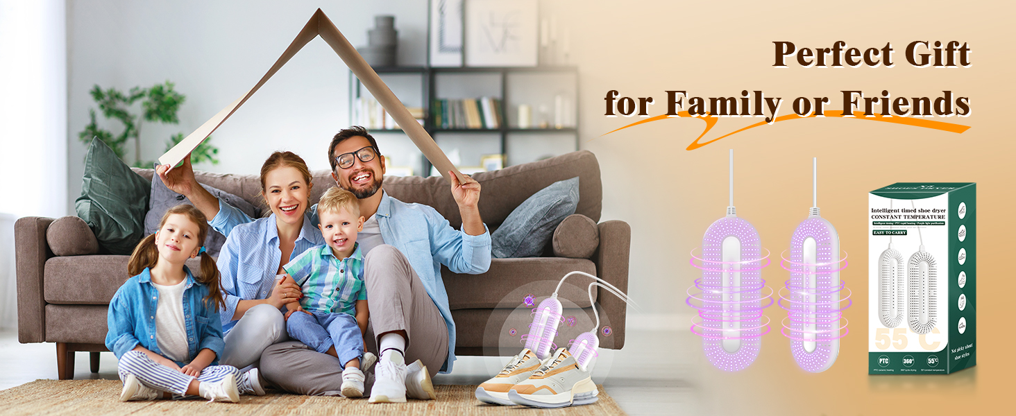Електричний сушильник для взуття NZQXJXZ з таймером, швидкий сушильник для рукавичок та черевиків, видаляє запахи та антибактеріальний (EU-штекер)