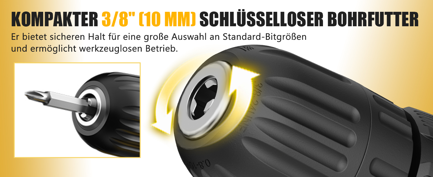 Набір інструментів Sundpey 166 шт. з акумуляторною дрилі 12V для дому, ремонту та саду (жовтий)