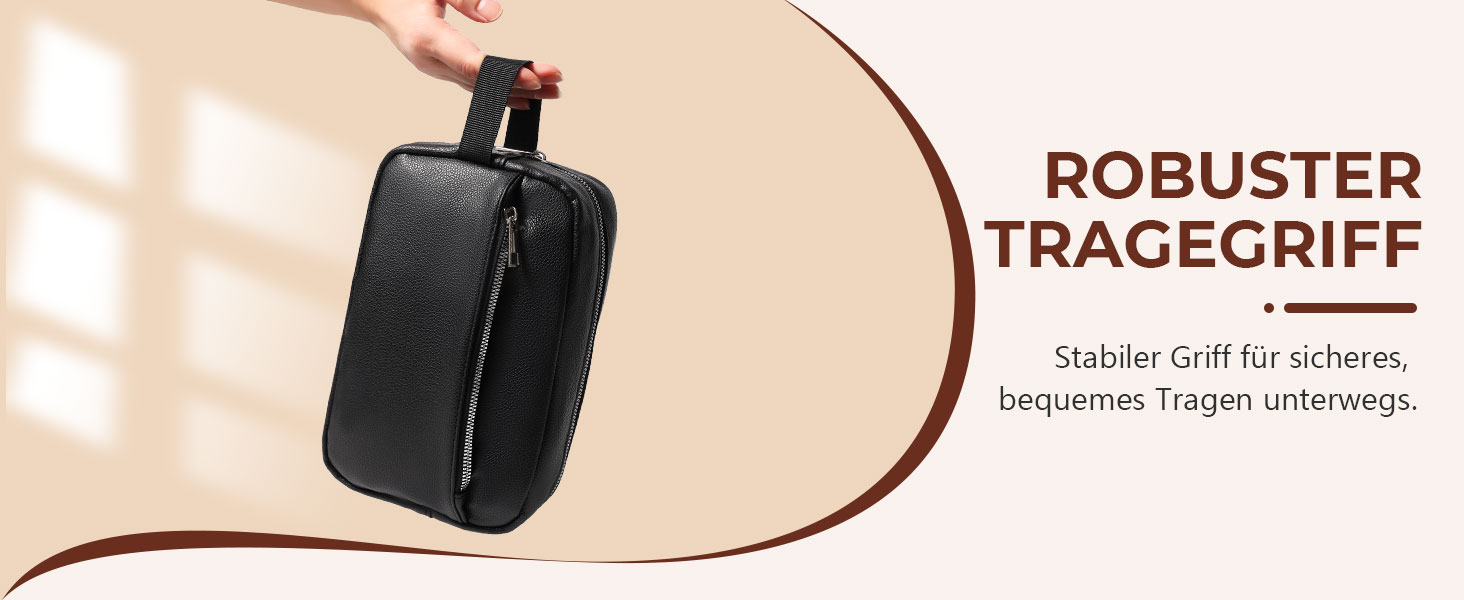 Чоловіча/Жіноча дорожня косметичка, валізка, сумка для туалетних аксесуарів 24x14x7 см (Чорний)