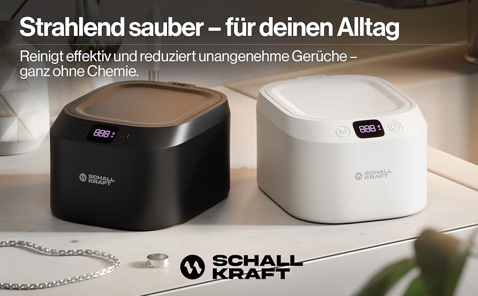 Ультразвукова ванна для чищення 48 кГц з УФ-дезінфекцією, чорна - для ювелірних виробів, зубних кап, брекетів та іншого